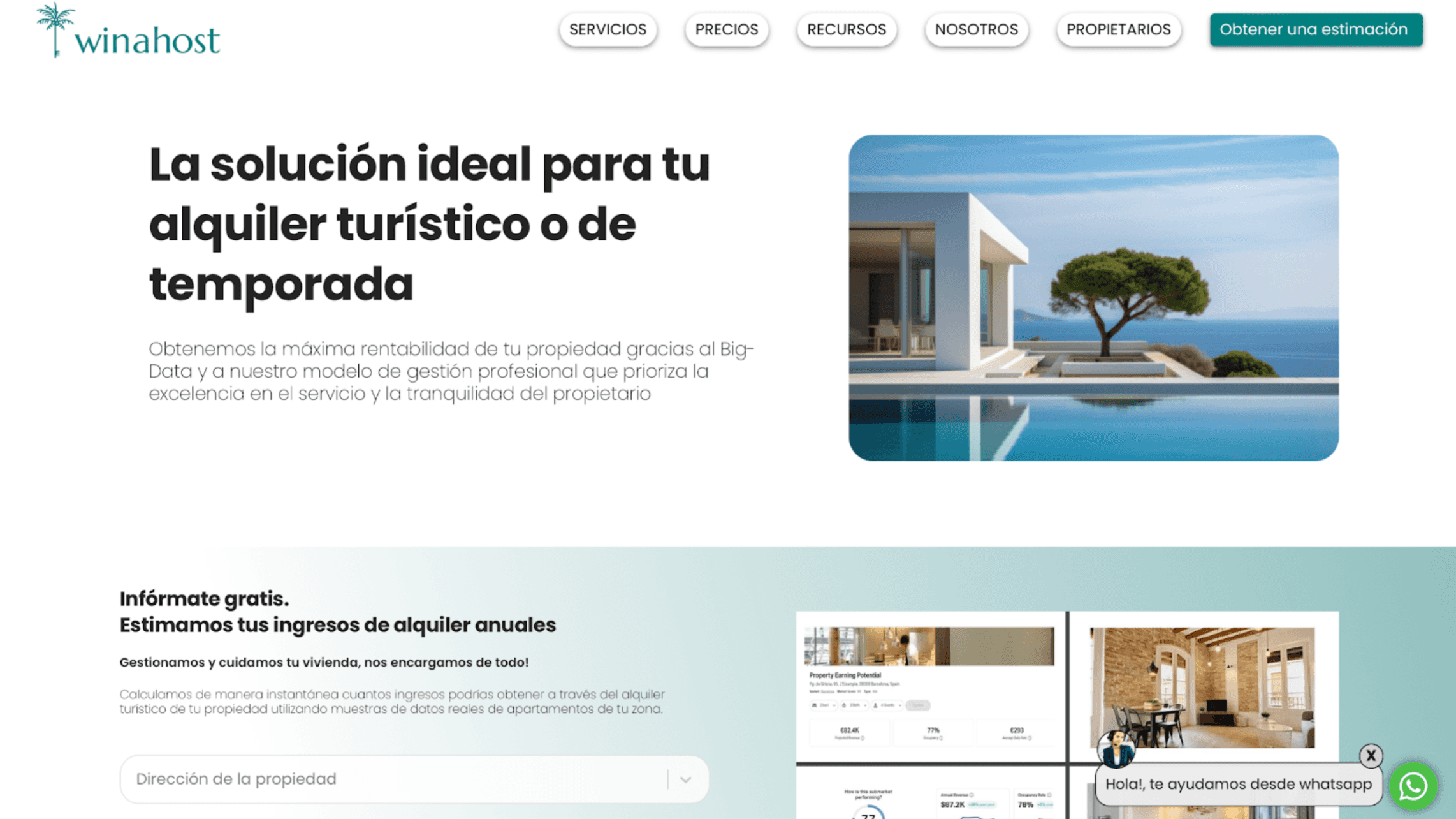 Winahost nueva web
